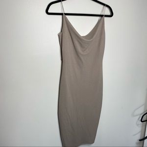 Cowl neck bodycon dress